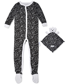 Picture of Max & Olivia Footie Pajama & Bear Blankie Buddy Set