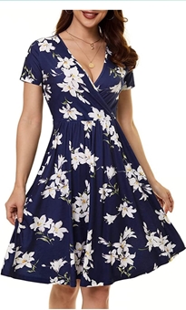 Picture of Blue Floral Dress